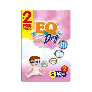 EQ Dry Jumbo Pack Small 60 - Tape Baby Diapers