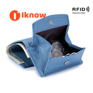 I know Small wallet genuine Japanese coin bag wallet mini card bag