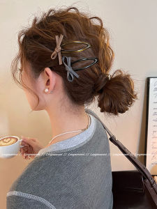 Elegant Butterfly Knot Hair Clip Womens Versatile Side BB Clip 2025 New High-End Forehead Fringe Hair Clip Hair Accessories