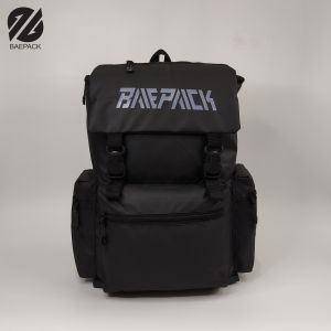 Baepack Tas Gunung Traveling Camping Sekolah Anti Air Waterproof Roger Hitam / Tas Cowok Pria / Tas Wanita Perempuan / Tas Lokal Bandung / Tas Multifungsi