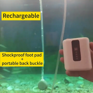 Dual Air Pump Aquarium 1800mAh USB Wireless 70h Battery Life No Noise Fish Tank Oxygen For Aquarium