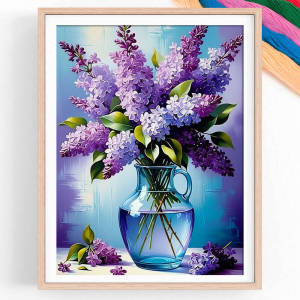 Lavender Landscape 11CT Printed Canvas Art DIY Embroidery Handicraft Handmade Cross Stitch Kit Handmade Gift