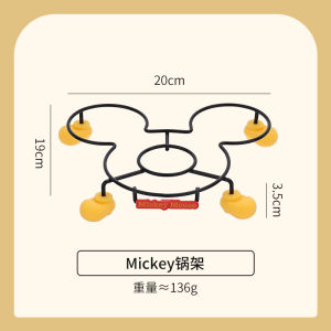 Creative HelloKitty Kitchen Storage Rack Mickey Plate Holder Stove Cutting Board Stand Multi-Functional Kitchen Countertop Organizer