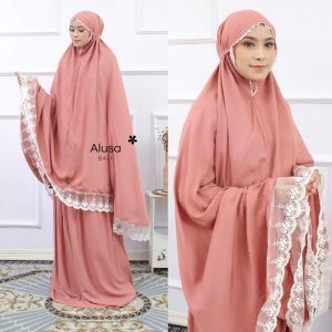 MUKENA POLOS JUMBO RENDA ALUSA