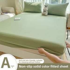 All Inclusive Slip-resistant Water Washed Cotton Solid Color Bed Skirt