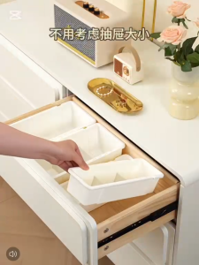 Ⓜ️ZEROIDEASⓂ️ PP Expandable Drawer Organizer Trays Drawer Divider Organizers Box Cosmetics Organizer Trays Stationery Organizer Box Desk Drawer Organizer Trays Kitchen Drawer Organizers Trays Kitchen Utensils Sorting Trays Drawer Organizer Box