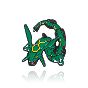 Cartoon Anime Rayquaza Dragon Enamel Pin Brooch For Cartoon Lapel Pins Badges On Backpack Clothing Accessories Jewelry Fans Gift