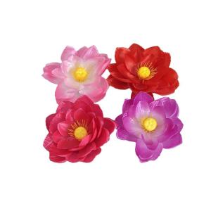 ดอกไม้ปลอมหัวดอกบัวประดิษฐ์แจ็คเสียบทรงหัวบัวตกแต่งสำนักงานที่บ้าน10ซม