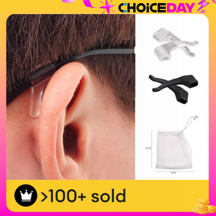 Silicone Glasses AntiSlip AntiDropping Earmuffs Glasses Ear Hooks