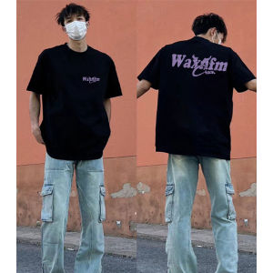 100% Pure Cotton Heavyweight American High Street Letter Short Sleeve T-Shirt Men Summer Versatile Casual Trendy New Model