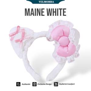 Headband Poppy Cat Bando Boneka Bulu Rasfur Lebut Lucu Cute by Velmorra