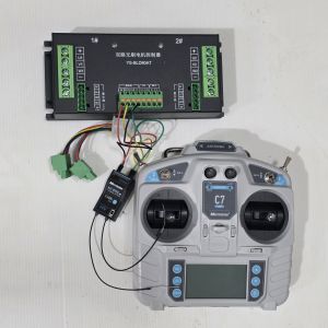 ชุดรีโมทควบคุมมอเตอร์บัลเลส สำหรับประดิษฐ์รถตัดหญ้าบังคับระยะไกล