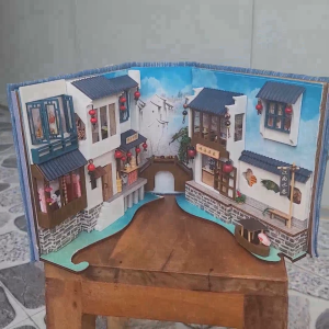Mô hình DIY Book Nook - Giang Nam cổ trấn TC10