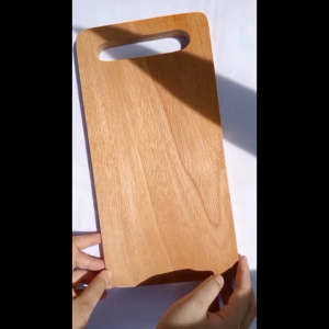Talenan/Papan Potong/Cutting Board Handle Slot Kayu Mahoni - Foodgrade Anti Gores Awet & Custom Nama