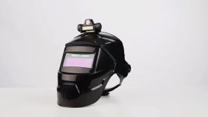 BERGARANSI CLYNE Topeng Helm Las Otomatis listrik otomatis pelindung wajah Auto Dimming + Senter Led