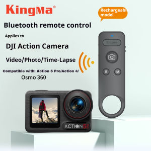Kingma Bluetooth Remote Control for DJI Osmo Action 6/5 Pro/4/Osmo 360/Insta360 X5 X4 X3 X2 Insta 360 Ace Pro 2 GoPro 13 12 Photography Shutter Release Button Controller
