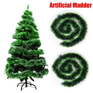 11.11 Mega Sale 🔥 2M Christmas Pine Garland Xmas Tree Ribbon String Hanging Ornament Xmas Party Home Decoration