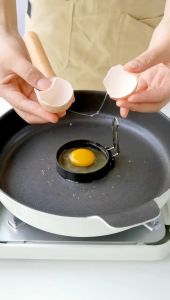 MONZA แม่พิมพ์ทอดไข่ พิมพ์ทอดไข่ดาว พิมพ์ทอดไข่วงกลม 1 กล่อง มี 2 ชิ้นNo.Y778