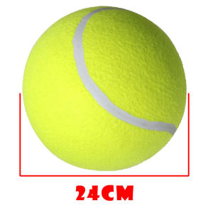 Large Tennis Signature Ball Dog Play Elastic Ball Toy Inflatable Big Ball Corgi Samoyed Ten Times Happy