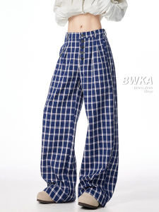 BWKA | Straight Wide Leg Placket Design Trousers