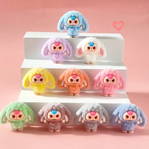 กล่องสุ่มน่ารัก โมเดลขนกำมะหยี่ น่ารักขนกำมะหยี่จิ๋ว น่ารัก ของขวัญของตั้งโชว์