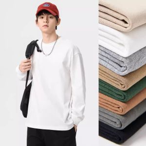 LAY COMME des GARCONS Rei Kawakubo cinta sulaman lengan panjang CDG 12 warna tulen kapas satu warna pusingan leher sweatshirt pullover lengan panjang atas lelaki dan wanita kemeja t baju asas