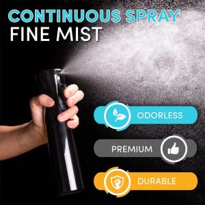 500ml Mist Water Sprayer Matte Black Trigger Bottle Multi-Functional Nozzle Lock Mist Bathroom/kitchen Clean