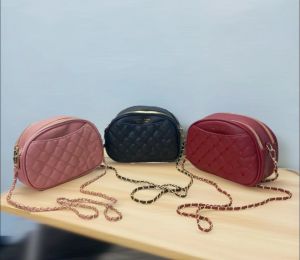 Lelong Korea Woman Mickey Bag Mouse Bag Sling bag PU Zip Beg Tangan Budak Beg Micky Kanak 黑色/粉色小香风米奇老鼠女包包绣线PU皮革长款斜挎包