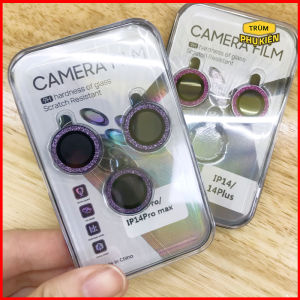 Bộ dán bảo vệ từng mắt Camera Nhũ Đá cho iPhone 16 Pro Max 15 Pro Max 15 Pro 14 Pro Max 13promax 13pro 13...12 12promax 11 Pro Max