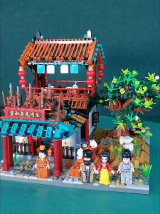 LOZ IDEAS Mini Block 1055 1056 1057 1058 Chinese Ancient Architecture China Trend Decoration Building Brick Toy 清明上河图