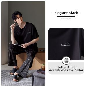 JIALEFEN | Mens Summer Modal Thin Leisure Home Wear