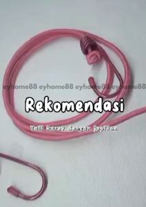Tali Jemuran Elastis 12Klip Gantungan Baju Clothesline Portable WEO BC