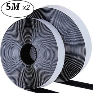 5M*2 20/25/30/50mm Magic Tap Self Adhesive Hook and Loop Fastener Nylon Sticker Disks velcros Tape Sewing Adhesive with Glue