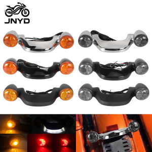 JNYD Motorcycle LED Rear Brake Turn Signal Light Bar Lamp Chrome/ Black For Harley Touring Street Road Glide 2010-2021