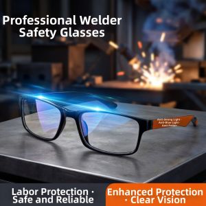 Welding Safety Glasses Welder Anti-Strong Light Radiation Blue Light and Pollen Protection