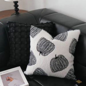 Khăn Trải Giường Lông Cáo Thêu Sang Trọng Phong Cách Trung Cổ Cho Phòng Khách Ghế Sofa Trang Trí Mẫu Phòng Khách Sạn