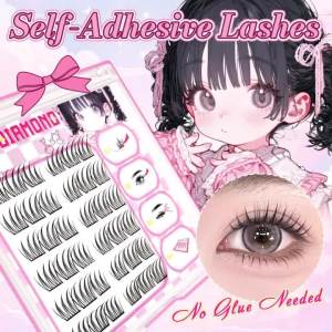 Glue Free False Eyelash Natural Style False Eyelash Reusable Suitable for Beginners ACE & Lazy Trilogy Style