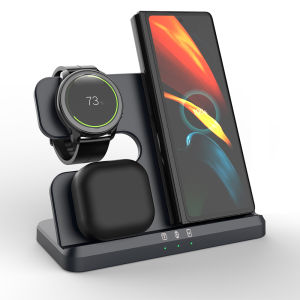Wireless Charger 3in1 Charging Station For Samsung S24 S23 S22 S21 Z Flip 6 5 4 Fold Note 20 Galaxy Watch 7 6 5 4 Buds 3 2 Pro