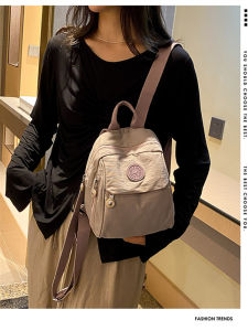 Ladies Mini Oxford Cloth Canvas Backpack 2025 New Fashion Versatile Lightweight Travel Bag Commuter Style Zip Closure Soft Shell