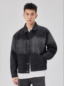 ALLIN | American Vintage Loose Fit Washed Denim Jacket