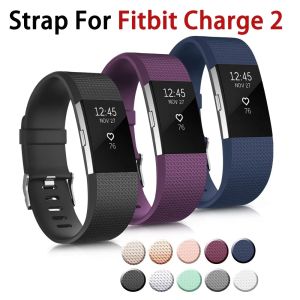 Adjustable Silicone Band Wrist Strap Compatible Bands For Fitbit Charge 2 Wristbands Wristband Bracelet Replacement Accessories
