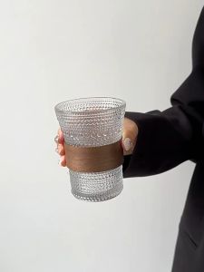 【พร้อมส่งจากไทย】แก้วทรงปากกว้าง มี 3 ลาย เนื้อใส ซ้อนได้ เหมาะใช้ในคาเฟ่ แก้วน้ำ แก้วสำหรับใส่เครื่องดื่ม