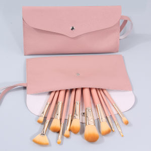 1PCS portable makeup brush storage bag large-capacity design PU leather desktop organization makeup storage tool