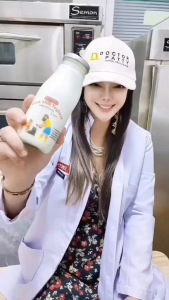 (5ขวด)โยเกิร์ตนมแพะผสมทอรีนแท้เพื่อสุขภาพแมว PETSMILE 50ml