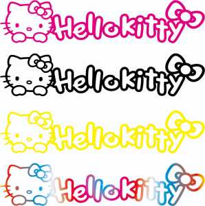 Sticker Reflektif Cutting hellokitty berkualitas baik tahan air dan cahaya matahari