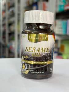 Sesame Oil 500 mg Real Elixir น้ำมันงาดำสกัดเย็น 30 เม็ด