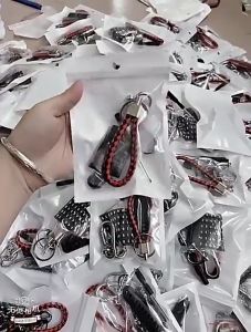 Gantungan Kunci Mobil Motor Set Tag NOMER HP Buckle Tali No Car KeyChain Key CHain
