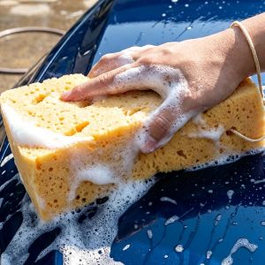 Car Wash Honeycomb Sponge Block Large Size Soft Foam Cleaning Sponge Reusable Car Motorcycle Washing Sponge Brush Anti-Scratch