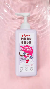 Pigeon Milky Baby Head and Body Wash (200ml / 600ml / 700ml)
