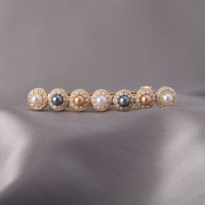 Soft Baroque Pearl Hair Clip Hairpin Top Clip Bangs Clip Spring Clip Back of Head Hair Accessories Elegant Hair Decorations